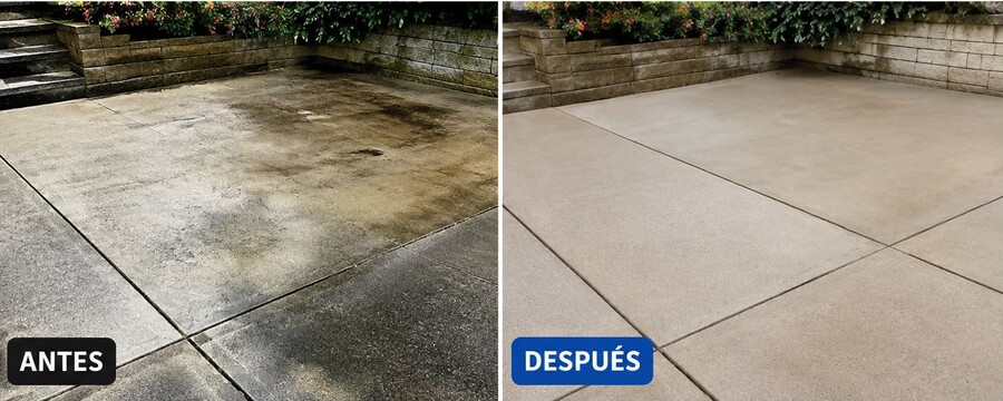 Patio de concreto renovado — Joel Pressure Washing