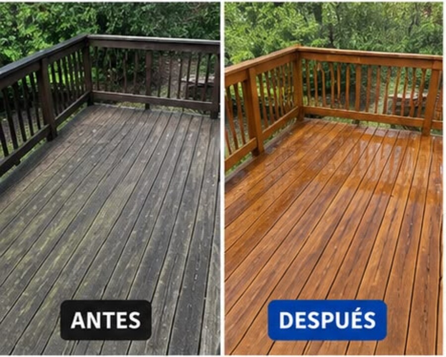 Madera que volvió a su color — Joel Pressure Washing