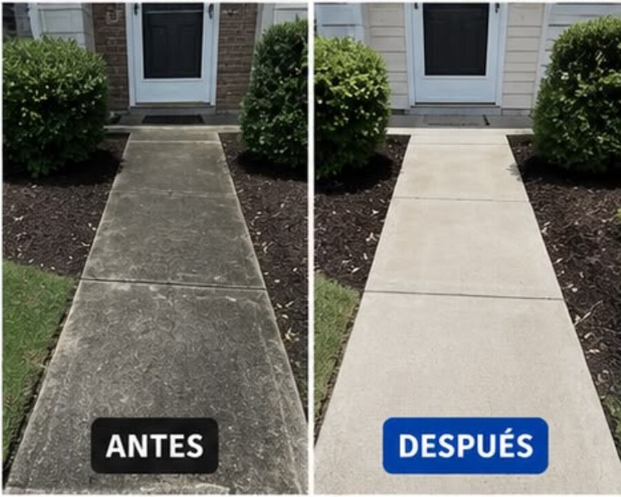 Camino de entrada como nuevo — Joel Pressure Washing