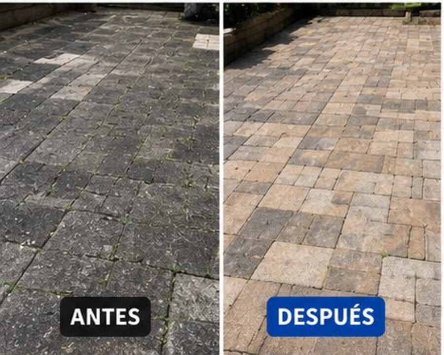 Adoquines con su color de fábrica — Joel Pressure Washing
